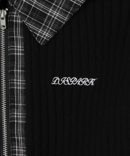 dispark（ディスパーク）の「DISPARK/チェックドッキングWジップニット（ニット/セーター・レディース・ブラック/カーキ・FREE）」の15枚目の写真