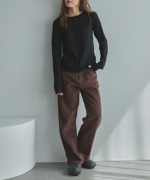 feepur（フェピュール）の「バックツイストホールロンTee（Tシャツ/カットソー・レディース・オフホワイト/ブラック・MEDIUM）」の13枚目の写真