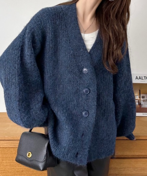 URU TOKYO オーバーサイズ ドロップショルダーリネンカーディガン URU TOKYO オーバーサイズ ドロップショルダーリネン