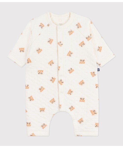PETIT BATEAU(プチバトー)の「コンビネゾン(ロンパース・キッズ・ホワイト系その他・3MONTH/6MONTH/12MONTH)」の3枚目の写真