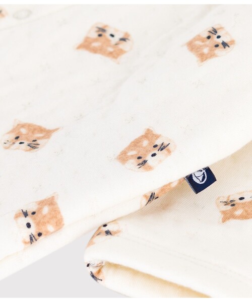 PETIT BATEAU(プチバトー)の「コンビネゾン(ロンパース・キッズ・ホワイト系その他・3MONTH/6MONTH/12MONTH)」の5枚目の写真