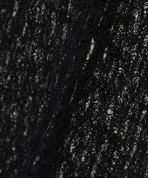 【ZOZO限定】ウールレースポロニットトップス　ブラック ZOZO限定】ウールレースポロニットトップス（ニット/セーター