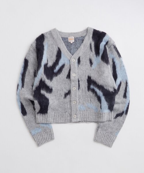 WHO'S WHO gallery(フーズフーギャラリー)の「【KOOKY’N】モヘアライクカーディガン(無地/カモ柄)(カーディガン/ボレロ・メンズ・ブラック系その他/グレー系その他/レッド/ブラウン/ライトグレー/ネイビー/ブラック・SMALL/MEDIUM)」の20枚目の写真