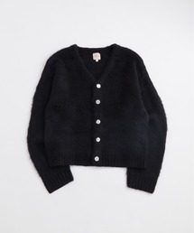 美品【who's who gallery】モヘアカーディガン 黒 完売品 wwg セール】【UNISEX/ユニセックス】KOOKY'Nモヘアライク