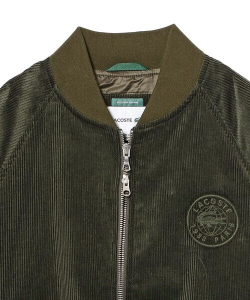 LACOSTE（ラコステ）の「【別注】LACOSTE / コーデュロイ ブルゾン（ブルゾン・メンズ・ブラック/オリーブ・48/50/52/54）」の7枚目の写真