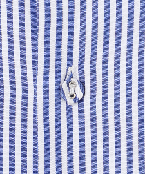 B.C STOCK(ベーセーストック)の「《追加》無地ストライプポケットシャツ(シャツ/ブラウス・レディース・ブルー/ホワイト/ネイビー・FREE)」の5枚目の写真