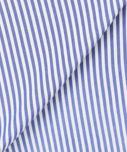 B.C STOCK(ベーセーストック)の「《追加》無地ストライプポケットシャツ(シャツ/ブラウス・レディース・ブルー/ホワイト/ネイビー・FREE)」の4枚目の写真