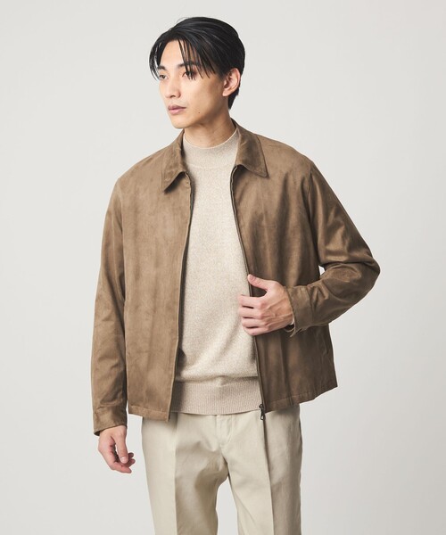 セール】DC ポリエステル スエードライク ブルゾン（ブルゾン）｜green