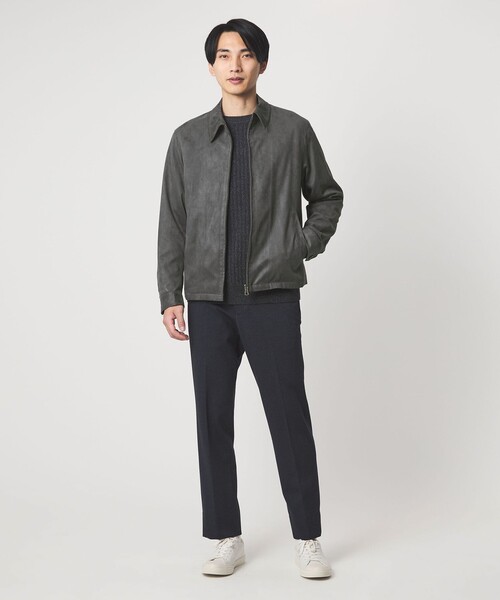 DC ポリエステル スエードライク ブルゾン（ブルゾン）｜green label