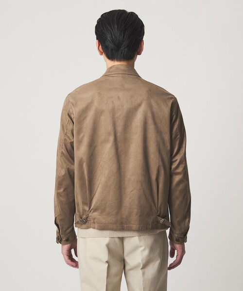 green label relaxing(グリーンレーベルリラクシング)の「DC ポリエステル スエードライク ブルゾン(ブルゾン・メンズ・ベージュ/グレー系・XL/L/M/S)」の7枚目の写真