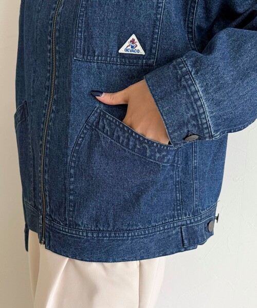 fredy emue（フレディエミュ）の「【GEVACO/ゲバコ】デニムジップアップジャケット（デニムジャケット・レディース・ブルー/ネイビー・38）」の17枚目の写真