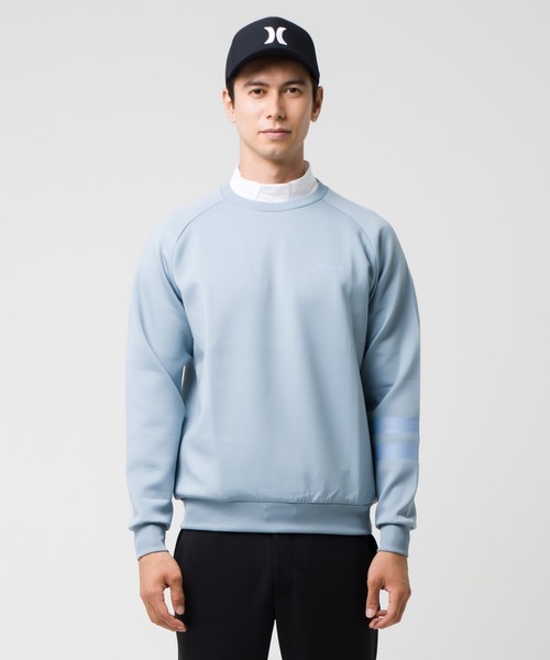 Hurley （ハーレー）の「【Hurley/ハーレー】ファントムロゴスウェット　ゴルフ　ストレッチ　吸水速乾　PHANTOM SWEAT LITE CREW（スウェット・メンズ・グレー/グレー系その他/ブラック/ホワイト・X-LARGE/LARGE/MEDIUM/SMALL）」の4枚目の写真