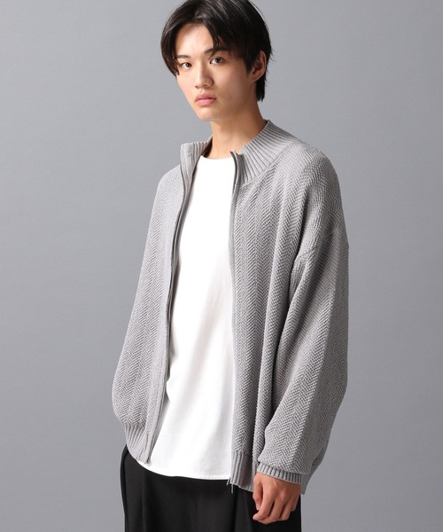 LAKOLE（ラコレ）の「ドライバーズニットカーデ / 598618（ニット/セーター・メンズ・ブラック/パープル/グレー・MEDIUM/LARGE）」の2枚目の写真