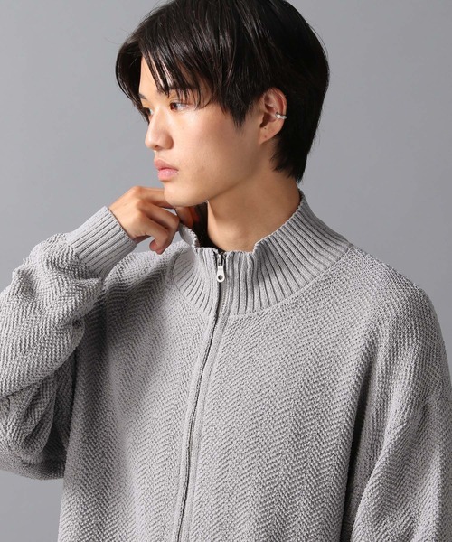 LAKOLE（ラコレ）の「ドライバーズニットカーデ / 598618（ニット/セーター・メンズ・ブラック/パープル/グレー・MEDIUM/LARGE）」の10枚目の写真