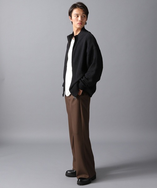 LAKOLE（ラコレ）の「ドライバーズニットカーデ / 598618（ニット/セーター・メンズ・ブラック/パープル/グレー・MEDIUM/LARGE）」の4枚目の写真