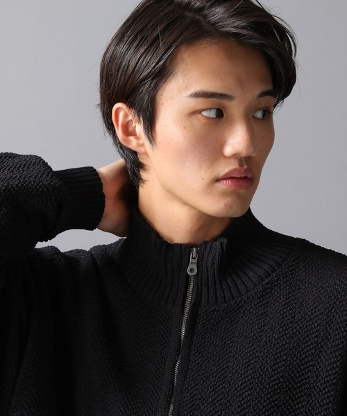LAKOLE（ラコレ）の「ドライバーズニットカーデ / 598618（ニット/セーター・メンズ・ブラック/パープル/グレー・MEDIUM/LARGE）」の6枚目の写真