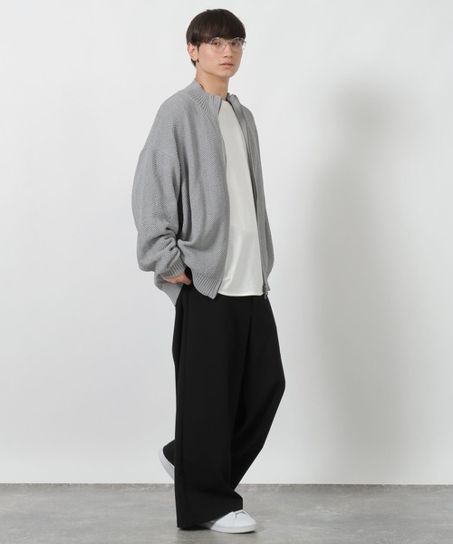 LAKOLE（ラコレ）の「ドライバーズニットカーデ / 598618（ニット/セーター・メンズ・ブラック/パープル/グレー・MEDIUM/LARGE）」の19枚目の写真