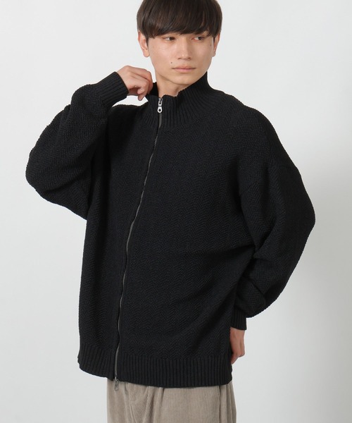 LAKOLE（ラコレ）の「ドライバーズニットカーデ / 598618（ニット/セーター・メンズ・ブラック/パープル/グレー・MEDIUM/LARGE）」の15枚目の写真