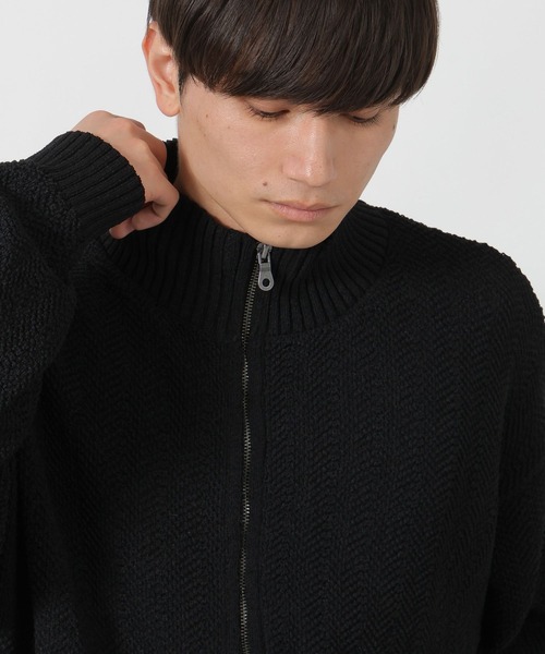 LAKOLE（ラコレ）の「ドライバーズニットカーデ / 598618（ニット/セーター・メンズ・ブラック/パープル/グレー・MEDIUM/LARGE）」の17枚目の写真