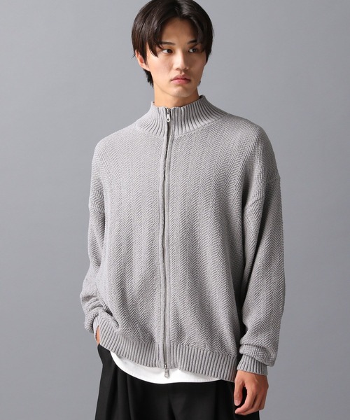 LAKOLE（ラコレ）の「ドライバーズニットカーデ / 598618（ニット/セーター・メンズ・ブラック/パープル/グレー・MEDIUM/LARGE）」の9枚目の写真
