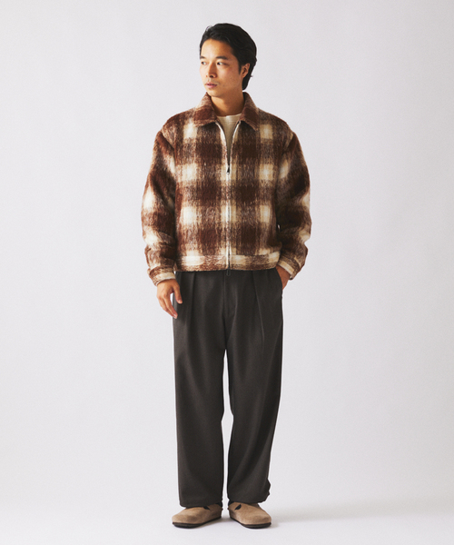 JOURNAL STANDARD relume(ジャーナルスタンダード レリューム)の「ウールブレンド ツイル オーバーパンツ(スラックス・メンズ・ブラウン/ベージュ系その他/ブラックミックス・SMALL/MEDIUM/LARGE)」の10枚目の写真