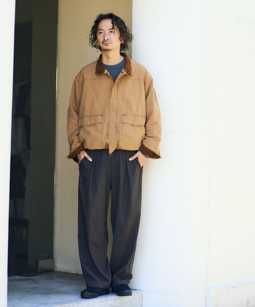 JOURNAL STANDARD relume(ジャーナルスタンダード レリューム)の「ウールブレンド ツイル オーバーパンツ(スラックス・メンズ・ブラウン/ベージュ系その他/ブラックミックス・SMALL/MEDIUM/LARGE)」の11枚目の写真