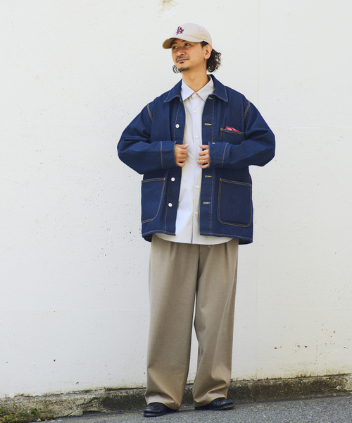 JOURNAL STANDARD relume(ジャーナルスタンダード レリューム)の「ウールブレンド ツイル オーバーパンツ(スラックス・メンズ・ブラウン/ベージュ系その他/ブラックミックス・SMALL/MEDIUM/LARGE)」の13枚目の写真
