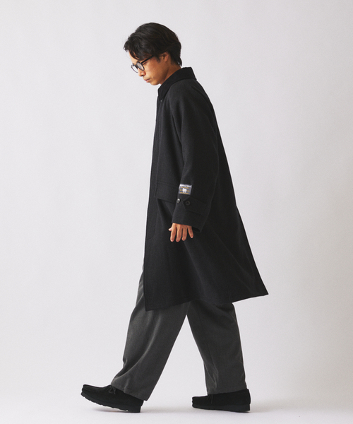 JOURNAL STANDARD relume(ジャーナルスタンダード レリューム)の「ウールブレンド ツイル オーバーパンツ(スラックス・メンズ・ブラウン/ベージュ系その他/ブラックミックス・SMALL/MEDIUM/LARGE)」の15枚目の写真