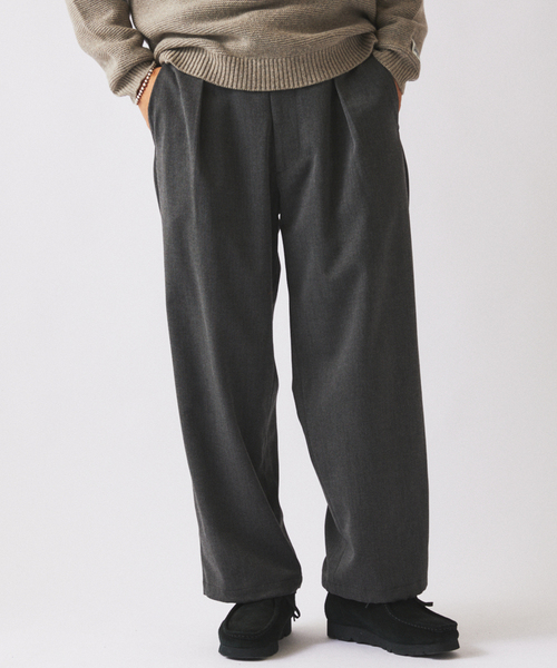 JOURNAL STANDARD relume(ジャーナルスタンダード レリューム)の「ウールブレンド ツイル オーバーパンツ(スラックス・メンズ・ブラウン/ベージュ系その他/ブラックミックス・SMALL/MEDIUM/LARGE)」の18枚目の写真