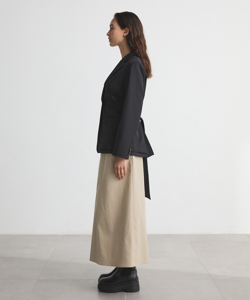 CITY TOKYO(シティトウキョウ)の「Layered Jacket/レイヤードジャケット/テーラードジャケット(テーラードジャケット・レディース・ブラック/チャコールグレー・1/2)」の15枚目の写真