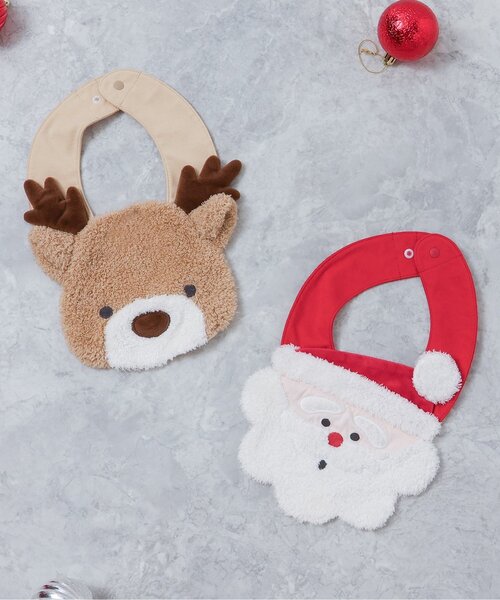 クリスマスモチーフスタイ（スタイ/よだれかけ）｜apres les cours