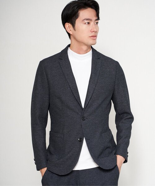 ikka(イッカ)の「【セットアップ対応】GOKU楽ワークウールライクジャケット(テーラードジャケット・メンズ・チャコール/ネイビー/ダークブラウン・M/L/XL/S)」の19枚目の写真