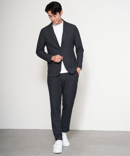 ikka(イッカ)の「【セットアップ対応】GOKU楽ワークウールライクジャケット(テーラードジャケット・メンズ・チャコール/ネイビー/ダークブラウン・M/L/XL/S)」の20枚目の写真