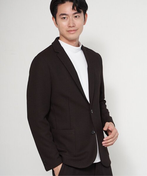 ikka(イッカ)の「【セットアップ対応】GOKU楽ワークウールライクジャケット(テーラードジャケット・メンズ・チャコール/ネイビー/ダークブラウン・M/L/XL/S)」の22枚目の写真