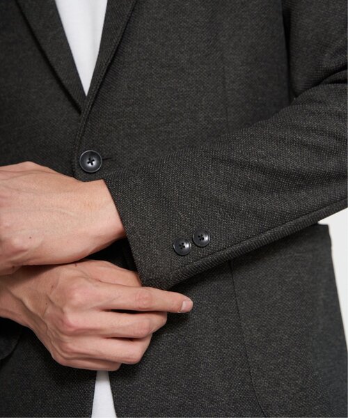 ikka(イッカ)の「【セットアップ対応】GOKU楽ワークウールライクジャケット(テーラードジャケット・メンズ・チャコール/ネイビー/ダークブラウン・M/L/XL/S)」の4枚目の写真