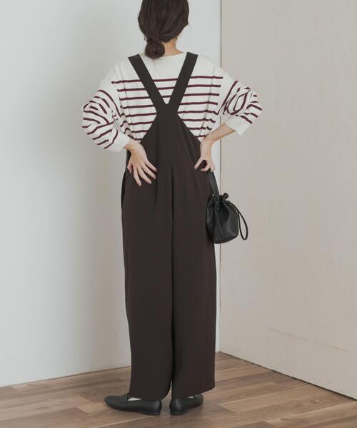 URBAN RESEARCH DOORS(アーバンリサーチドアーズ)の「リラックスイージーサロペット(サロペット/オーバーオール・レディース・ブラウン/ブラック・MEDIUM/SMALL)」の15枚目の写真