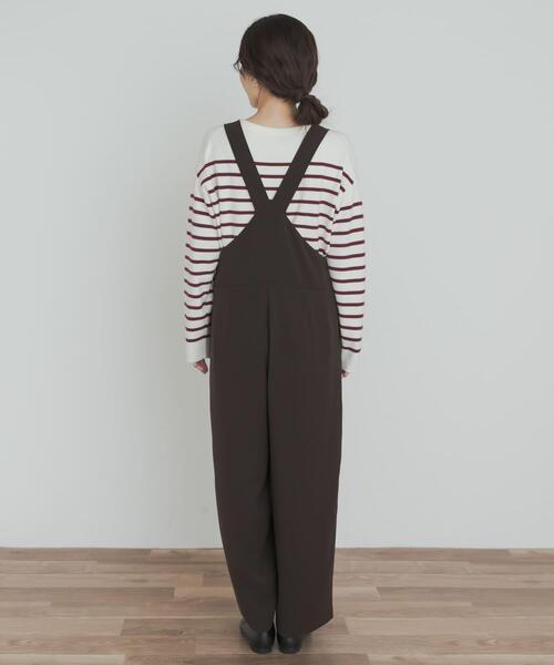 URBAN RESEARCH DOORS(アーバンリサーチドアーズ)の「リラックスイージーサロペット(サロペット/オーバーオール・レディース・ブラウン/ブラック・MEDIUM/SMALL)」の19枚目の写真