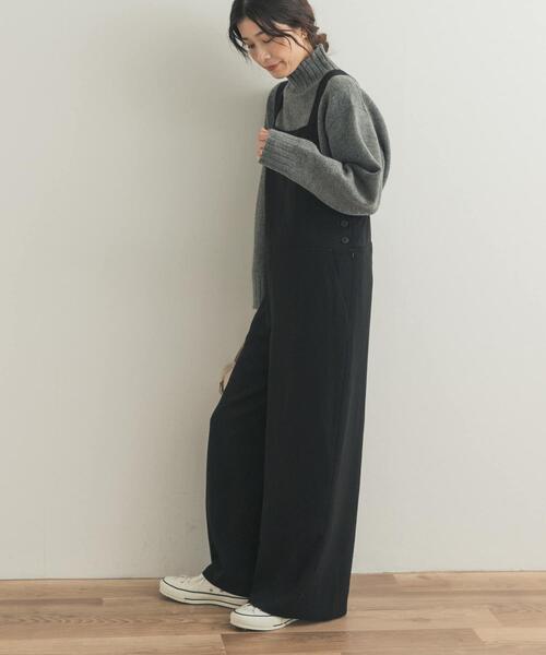 URBAN RESEARCH DOORS(アーバンリサーチドアーズ)の「リラックスイージーサロペット(サロペット/オーバーオール・レディース・ブラウン/ブラック・MEDIUM/SMALL)」の3枚目の写真