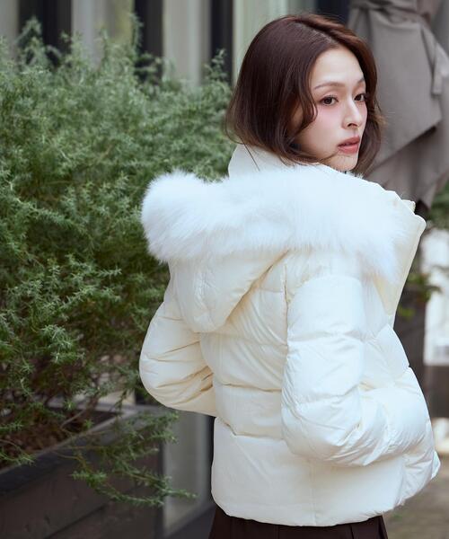 FOXファー付きショートダウン（ダウンジャケット/コート）｜AND