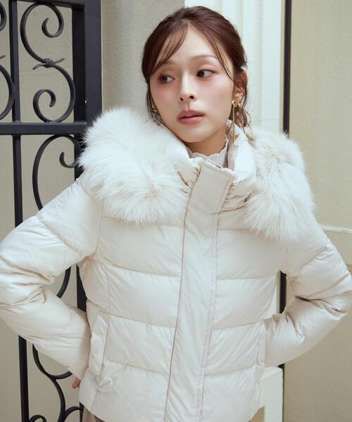 FOXファー付きショートダウン（ダウンジャケット/コート）｜AND