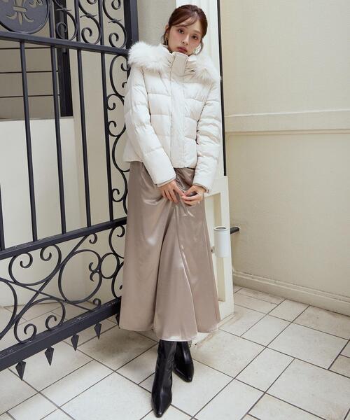 FOXファー付きショートダウン（ダウンジャケット/コート）｜AND