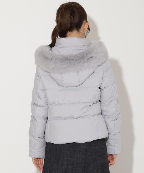 And Couture ショートダウン ブラック AND COUTURE（アンドクチュール） ダウンコート ダウンジャケット FOX