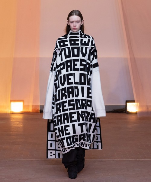 セール】MSGM×CATERINA FRONGIA コラボレーションジャガードマフラー