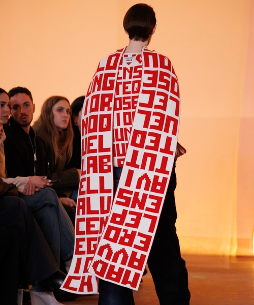 セール】MSGM×CATERINA FRONGIA コラボレーションジャガードマフラー