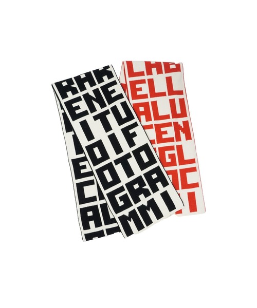 セール】MSGM×CATERINA FRONGIA コラボレーションジャガードマフラー