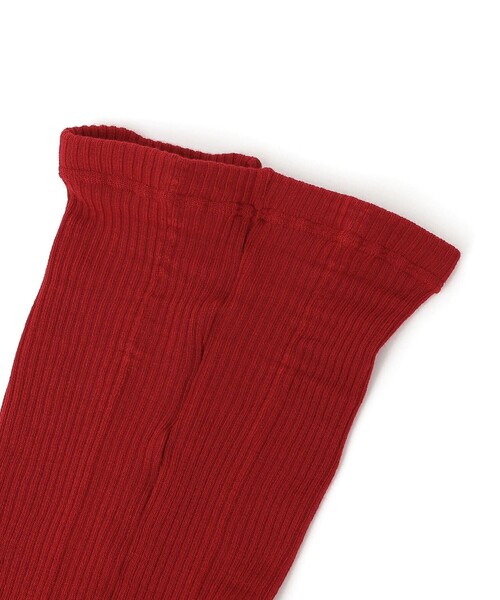 Piedi Nudi（ピエディヌーディ）の「Piedi Nudi:リブ タイツ（タイツ/ストッキング・レディース・レッド/ダークグレー・ONE SIZE）」の4枚目の写真