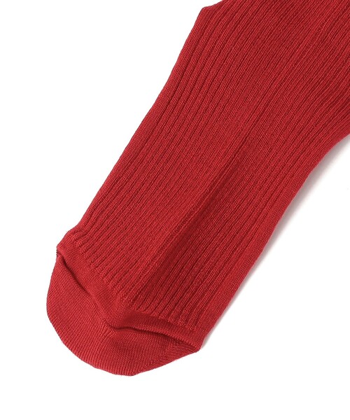 Piedi Nudi（ピエディヌーディ）の「Piedi Nudi:リブ タイツ（タイツ/ストッキング・レディース・レッド/ダークグレー・ONE SIZE）」の5枚目の写真