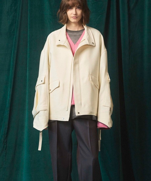 UNISEX》Prime-Over Cargo Big Poket Stand Collar Blouson/プライム