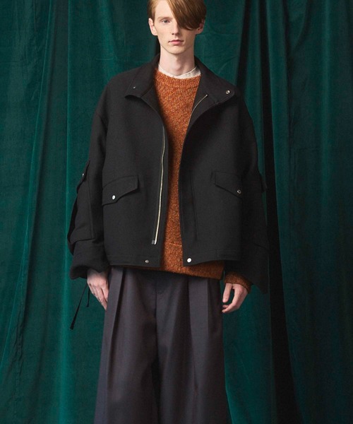 UNISEX》Prime-Over Cargo Big Poket Stand Collar Blouson/プライム