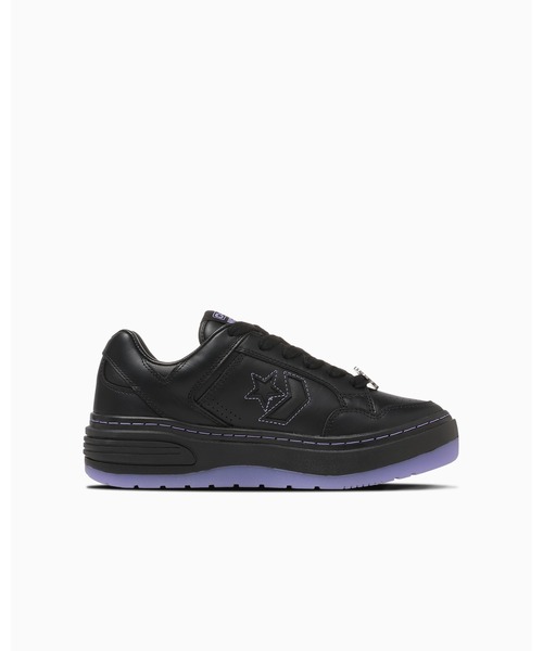 CONVERSE(コンバース)の「WEAPON PLTS OX / ANNA SUI / ウエポン PLTS OX / アナ スイ(スニーカー・レディース・ブラック×パープル・6.5/6/5.5/5/7.5/7)」の3枚目の写真